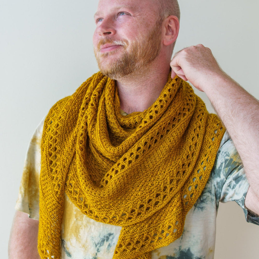 Mingling Daisies Shawl