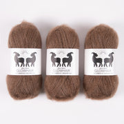 West Wool GLOWHAIR - MOCHA Mohair Silk Lace brown Yarn
