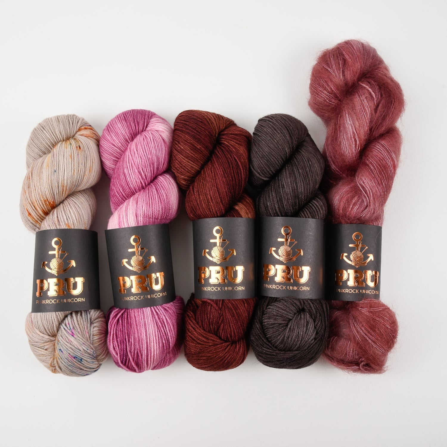 Punk Rock Unicorn WESTKNITS KIT - ESCAPE ROOM Merino wool Nylon Kid Mohair Silk Fingering  Lace beige pink brown red Westknits Kits
