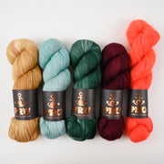 Punk Rock Unicorn YUZU PUNSCH Merino wool Nylon Kid Mohair Silk Mixed Weight Quick Kits