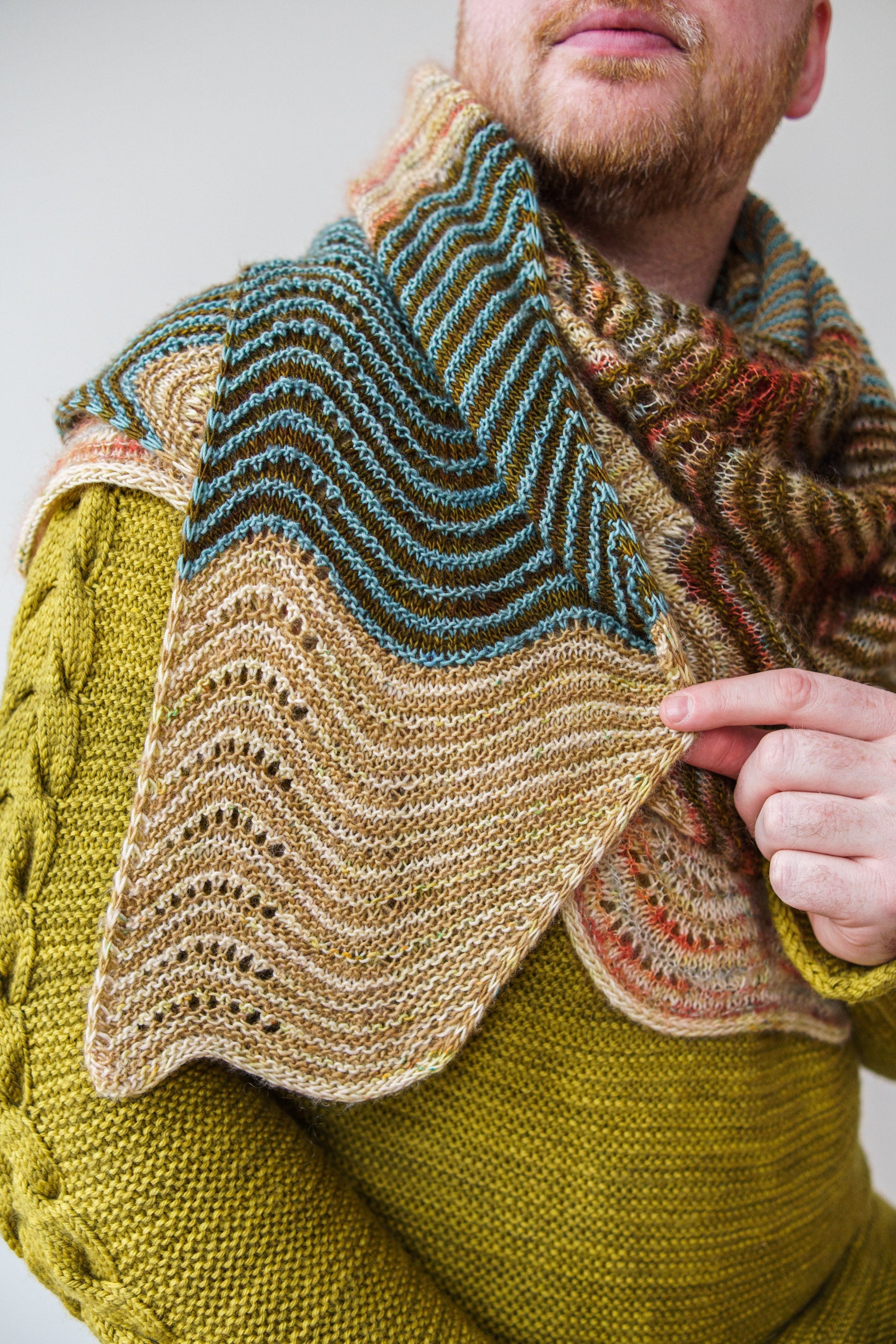 MOHAIR SPICE SHAWL PATTERN