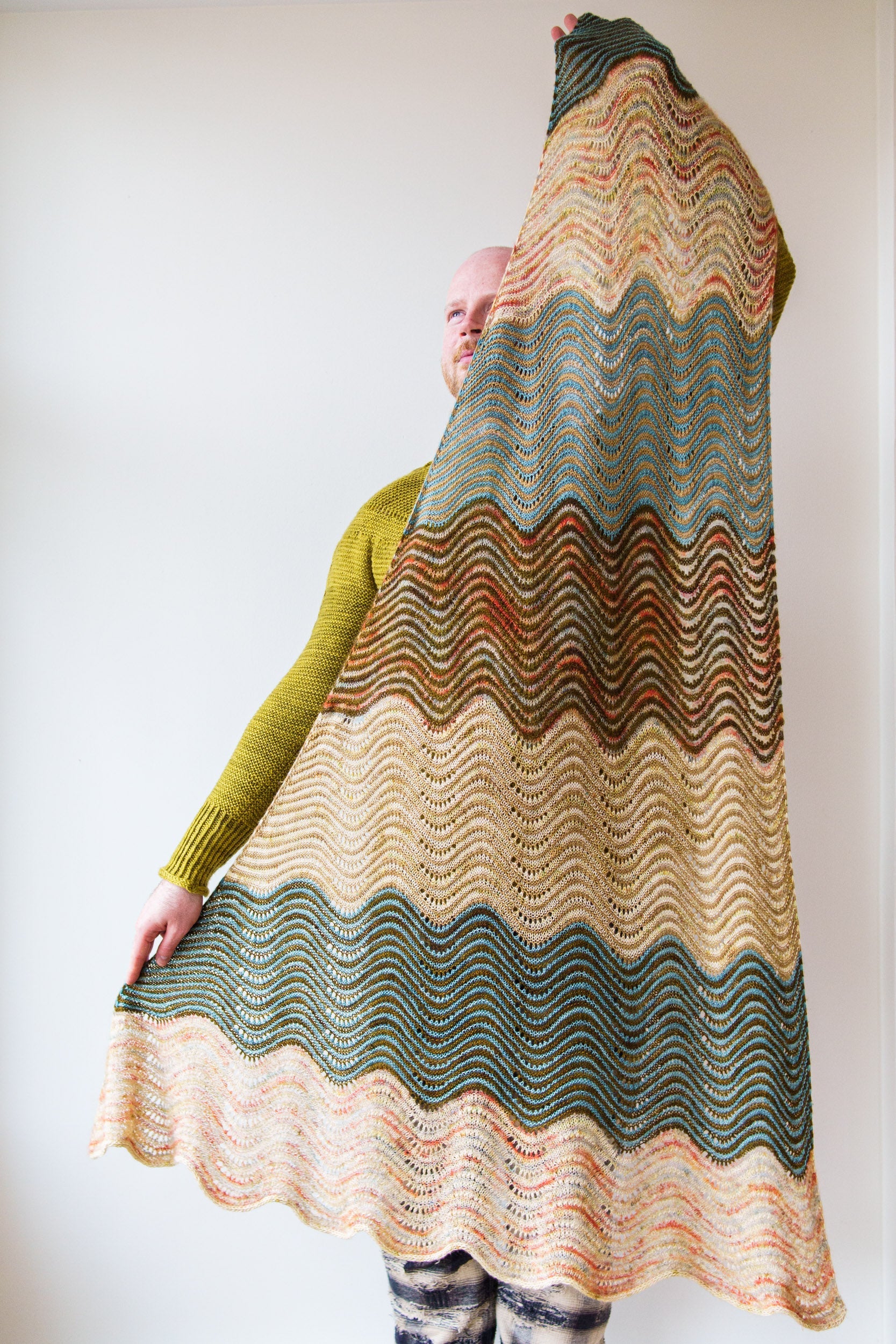 MOHAIR SPICE SHAWL PATTERN