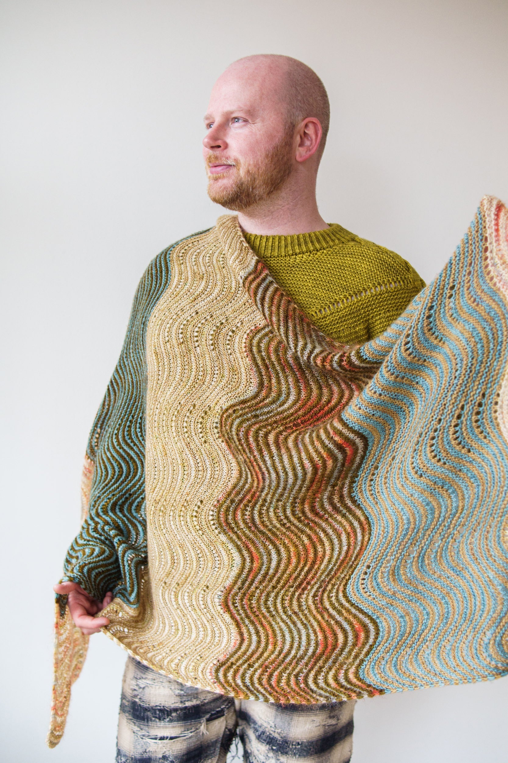 MOHAIR SPICE SHAWL PATTERN