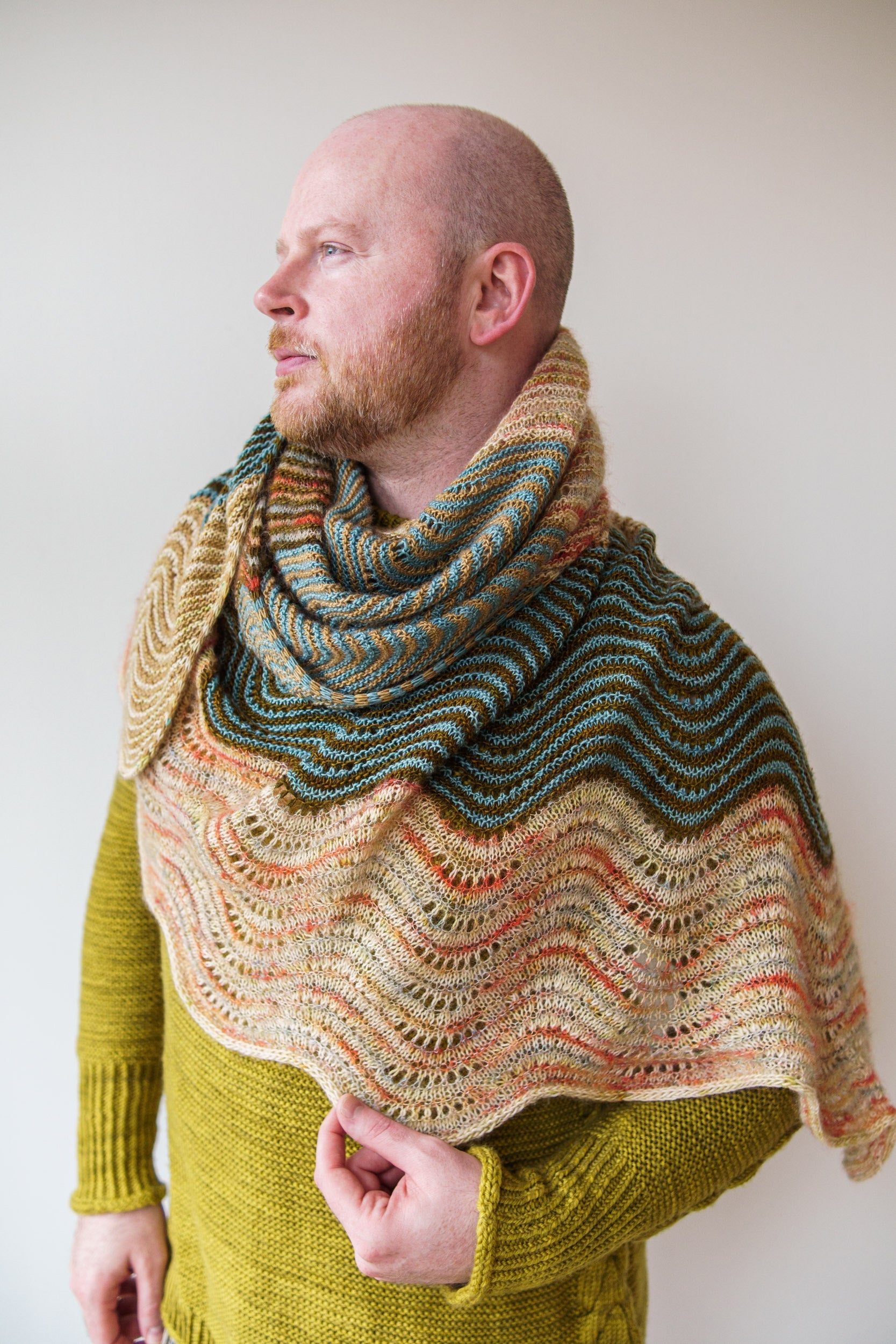MOHAIR SPICE SHAWL PATTERN