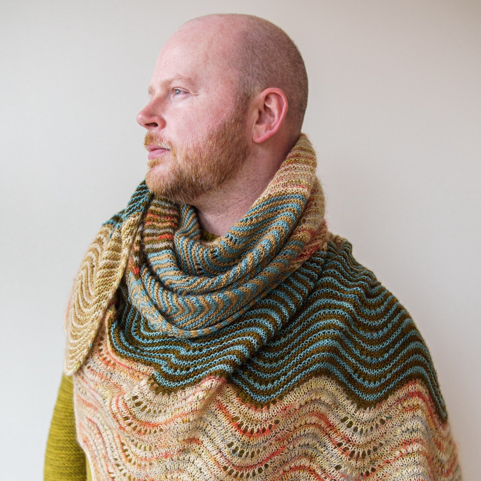 MOHAIR SPICE SHAWL PATTERN