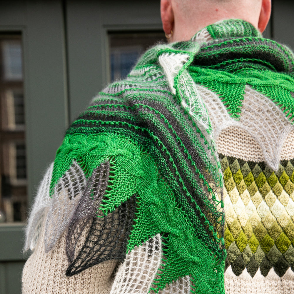 MOHAIR MOBILE SHAWL PATTERN