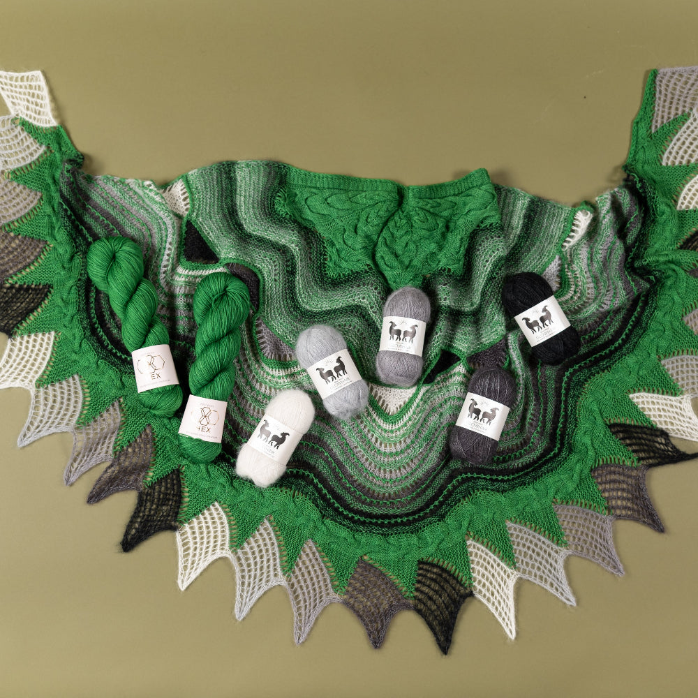 MOHAIR MOBILE SHAWL PATTERN
