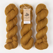 Mominoki Yarn FINNWOOL - APFELKUCHEN Wool Fingering yellow Yarn