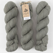 Mominoki Yarn FINNWOOL - ASHES Wool Fingering grey Yarn