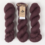 Mominoki Yarn FINNWOOL - CASSIS Wool Fingering brown Yarn