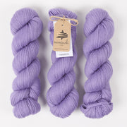 Mominoki Yarn FINNWOOL - LAVENDER Wool Fingering purple Yarn