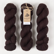 Mominoki Yarn FINNWOOL - MAHOGANY Wool Fingering brown Yarn