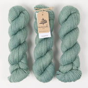 Mominoki Yarn FINNWOOL - SAGE Wool Fingering green Yarn