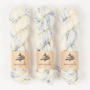Mominoki Yarn RAMIE SILK - AZULEJO Wool Ramie Silk Fingering white Yarn