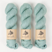 Mominoki Yarn RAMIE SILK - SAGE Wool Ramie Silk Fingering green Yarn