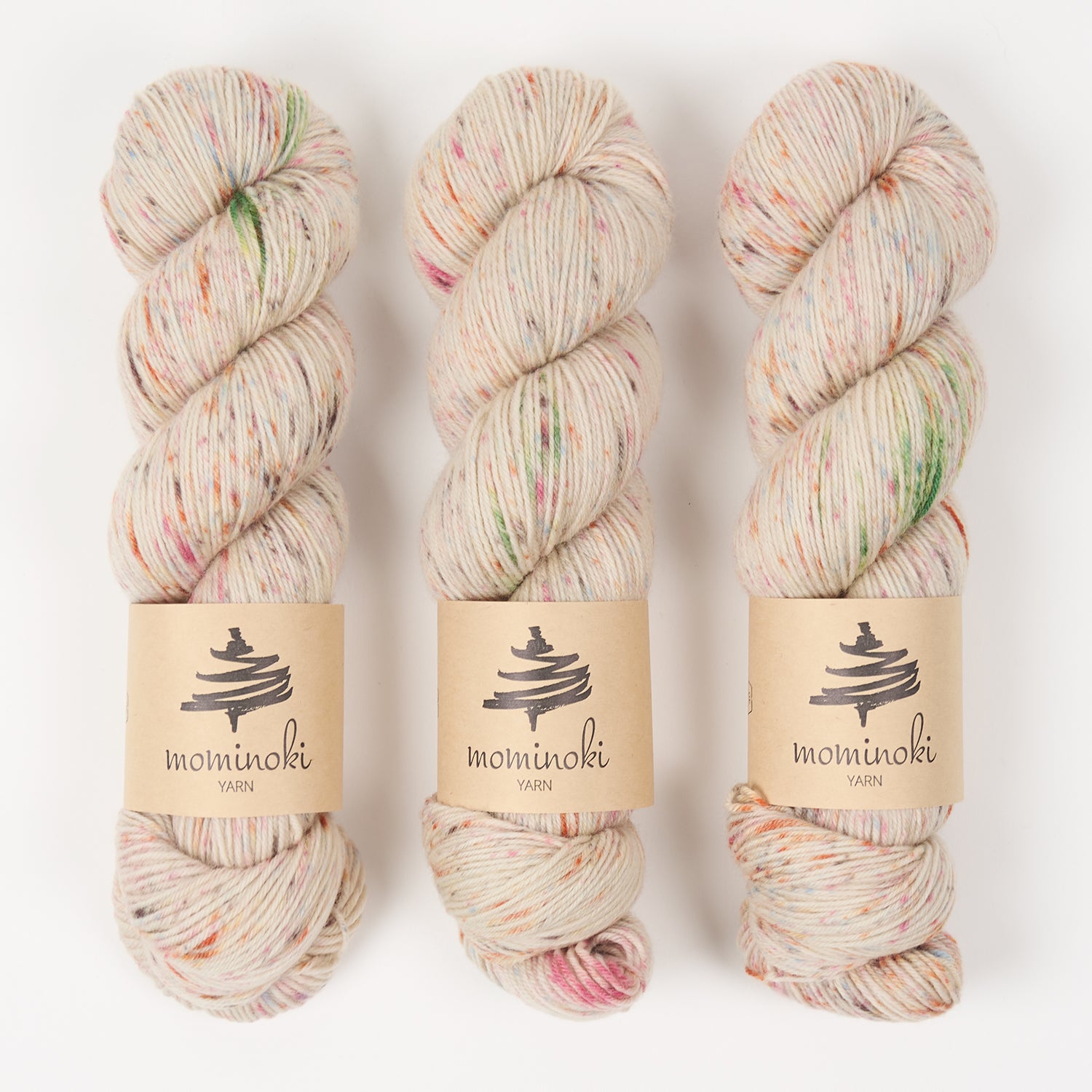 Mominoki Yarn SOCK FINE 4PLY - FAIRY TALE Polyamide Merino wool Fingering beige Yarn