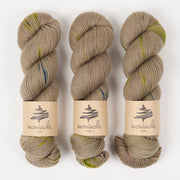 Mominoki Yarn SOCK FINE 4PLY - MOOSWALD Polyamide Merino wool Fingering green beige Yarn
