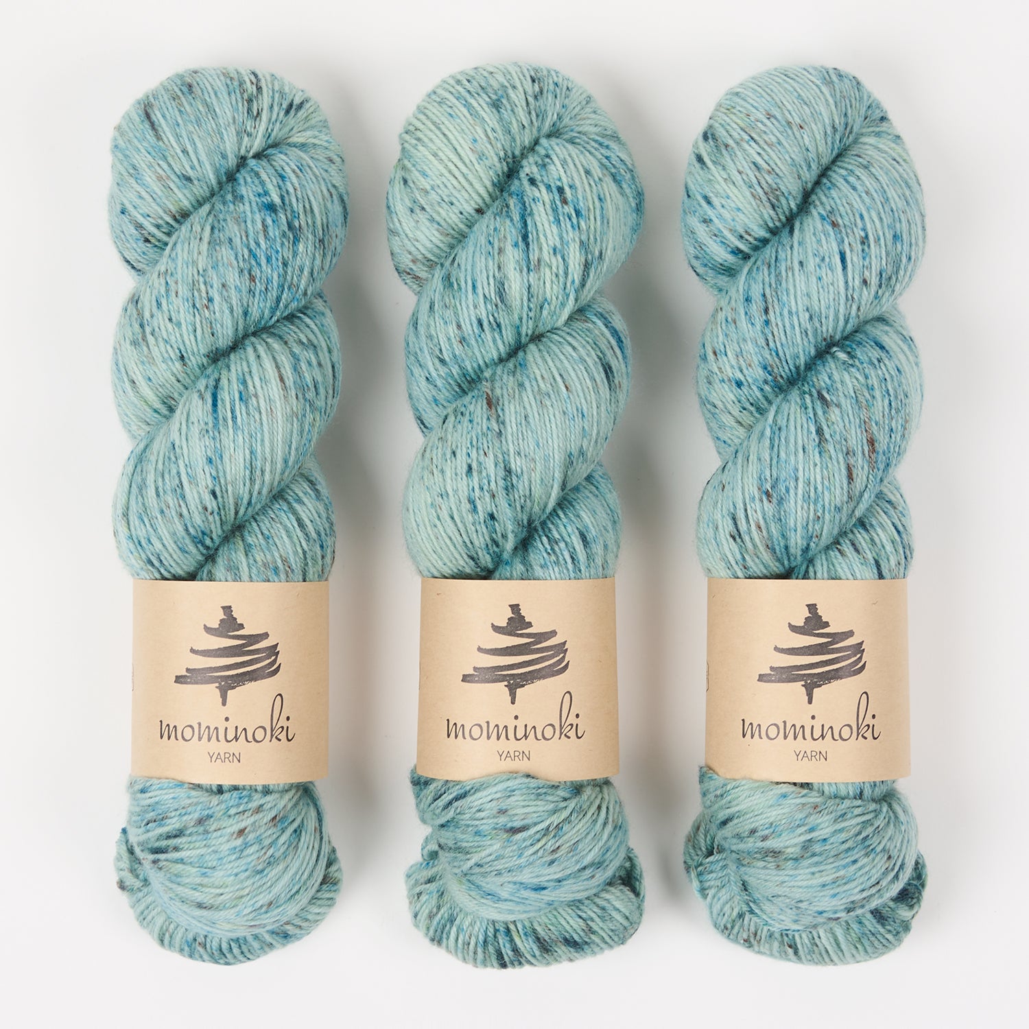 Mominoki Yarn SOCK FINE 4PLY - MOUNTAIN CREEK Polyamide Merino wool Fingering turquoise Yarn