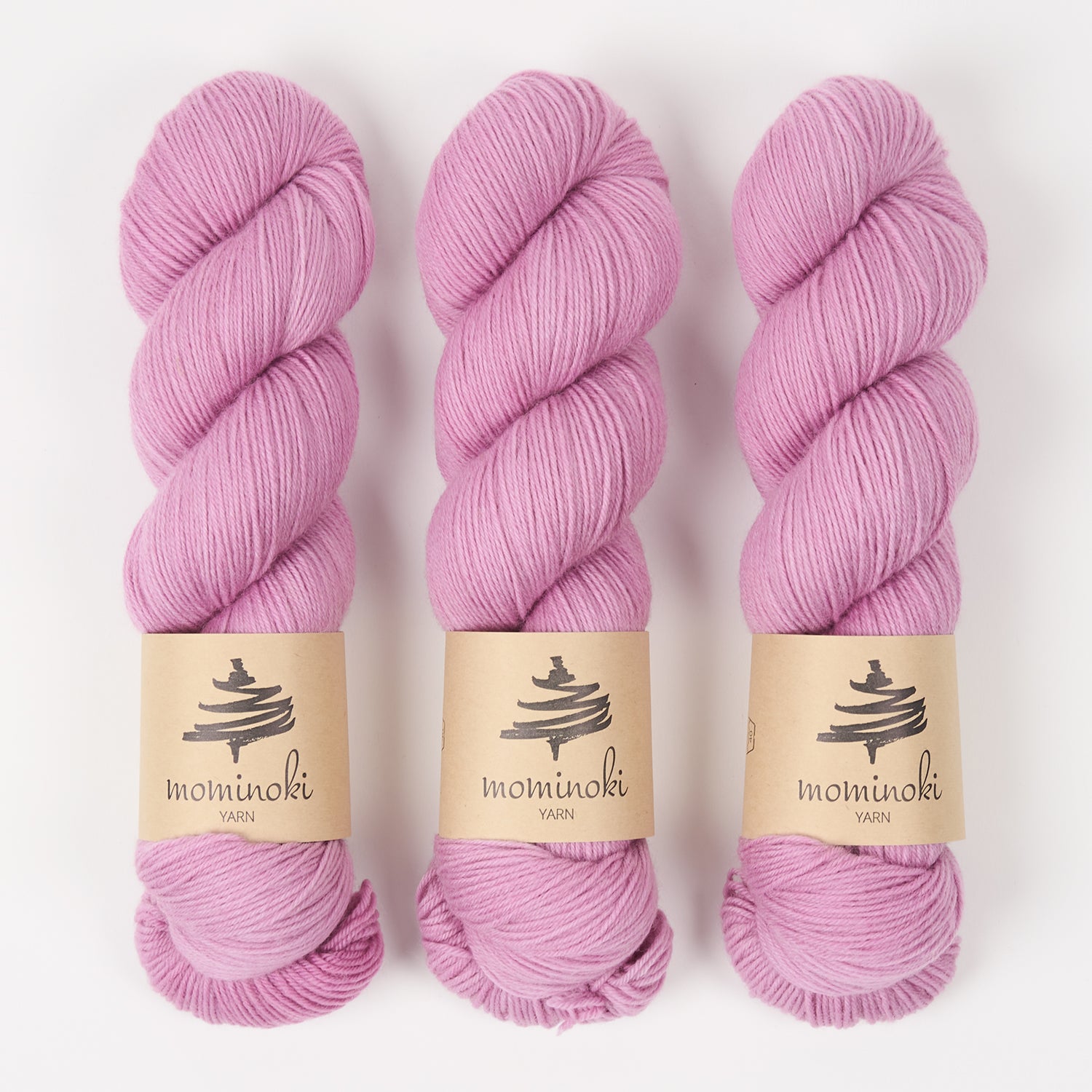 Mominoki Yarn SOCK FINE 4PLY - RASPBERRY ICE Polyamide Merino wool Fingering pink Yarn