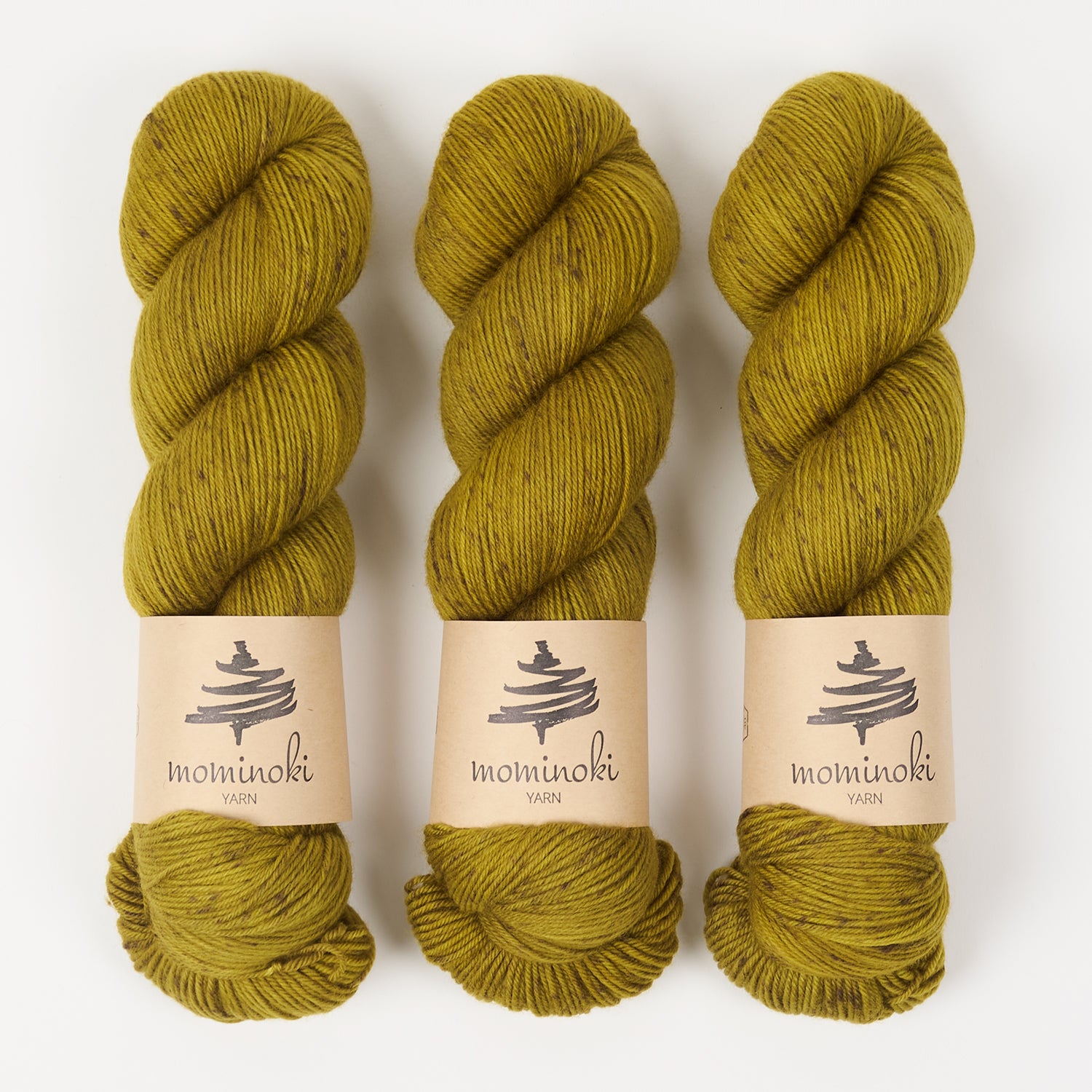 Mominoki Yarn SOCK FINE 4PLY - RIKYU Polyamide Merino wool Fingering green Yarn