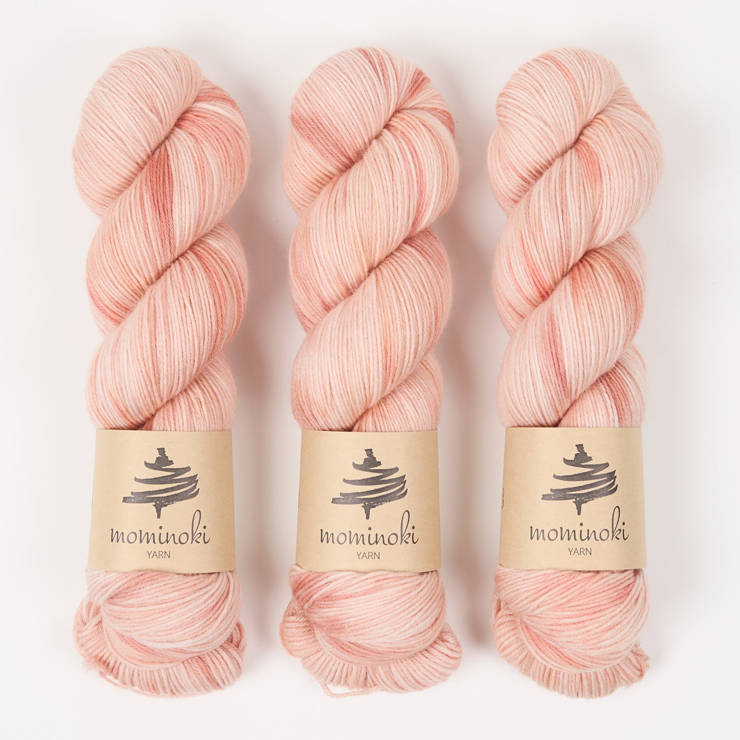 Mominoki Yarn SOCK FINE 4PLY - ROCOCO Polyamide Merino wool Fingering peach Yarn