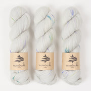 Mominoki Yarn SOCK FINE 4PLY - SPARK JOY Polyamide Merino wool Fingering white Yarn