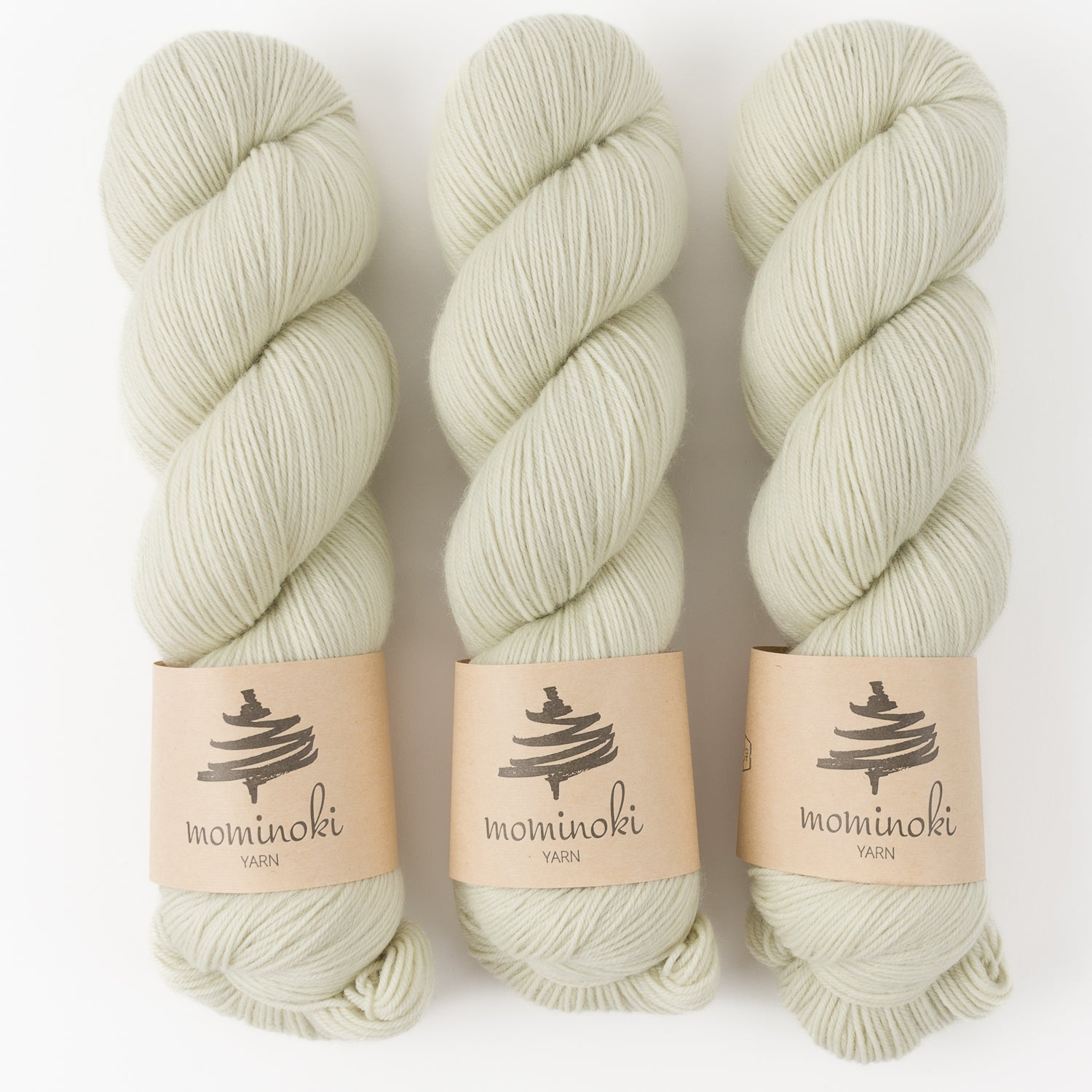 Mominoki Yarn SOCK FINE 4PLY - ANTIQUE IVORY Polyamide Merino wool Fingering white Yarn