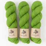 Mominoki Yarn SOCK FINE 4PLY - FIREFLY Polyamide Merino wool Fingering green Yarn