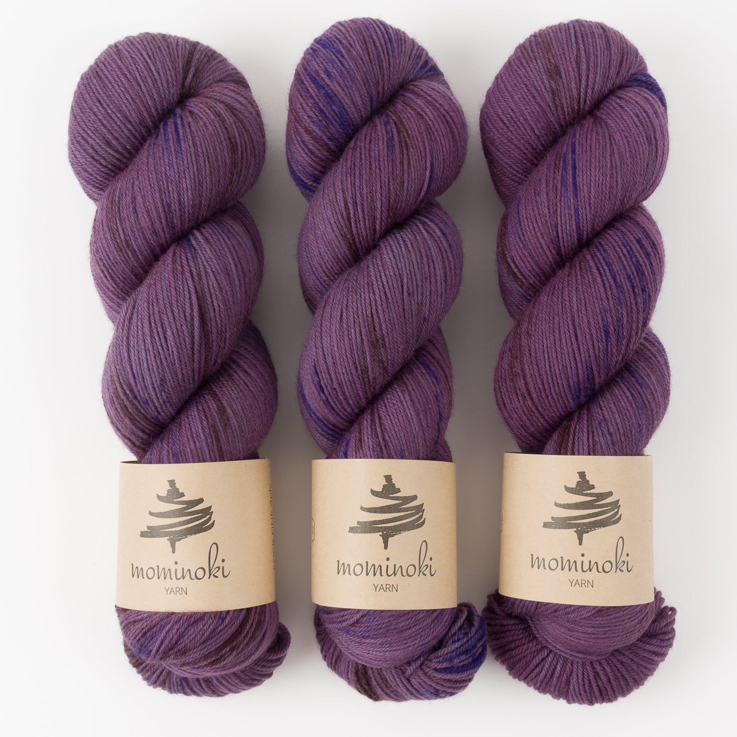 Mominoki Yarn SOCK FINE 4PLY - LILAC Polyamide Merino wool Fingering purple Yarn