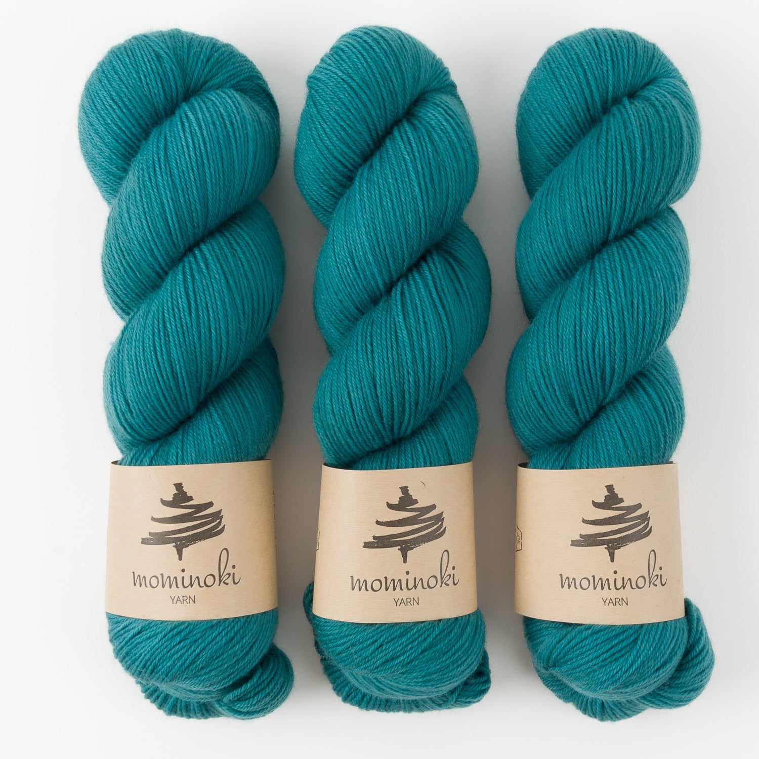 Mominoki Yarn SOCK FINE 4PLY - ROSEMARY Polyamide Merino wool Fingering turquoise Yarn