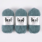 West Wool GLOWHAIR - MORGAINE Mohair Silk Lace blue Yarn