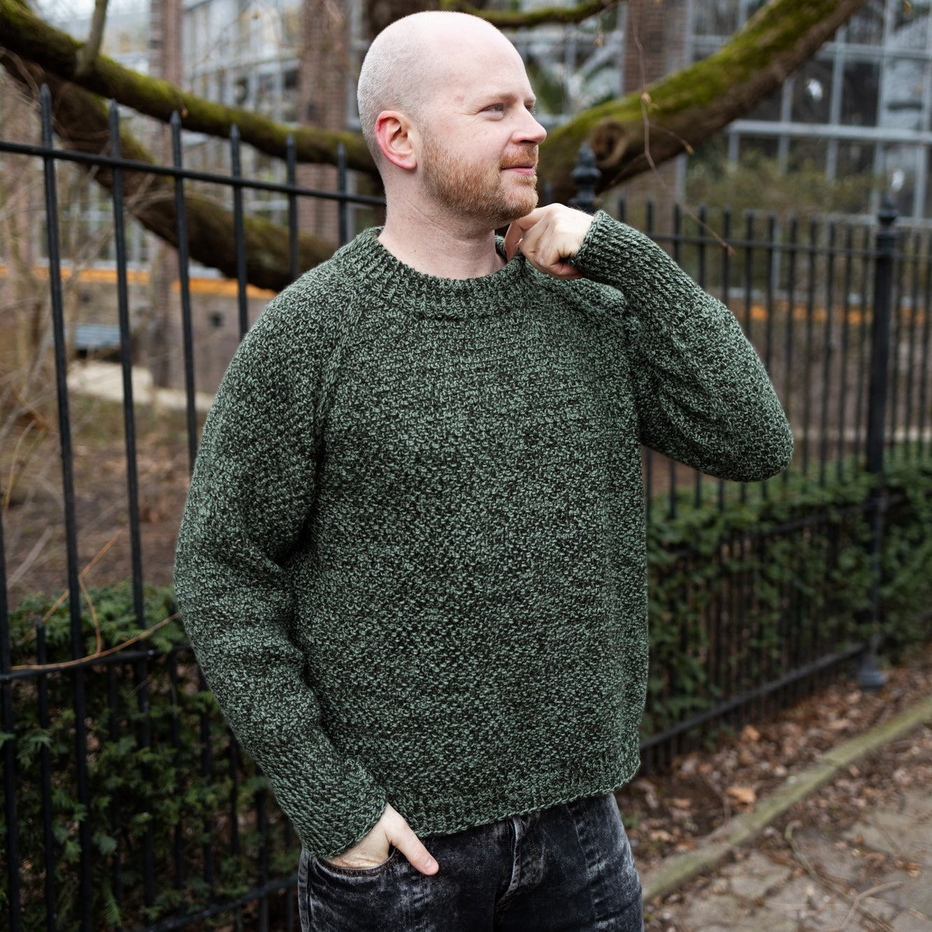 Westknits Patterns MOSSY MARLED RAGLAN PATTERN Westknits Pattern