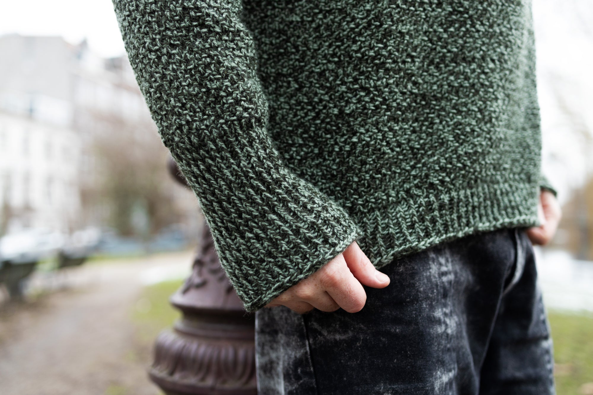 MOSSY MARLED RAGLAN PATTERN