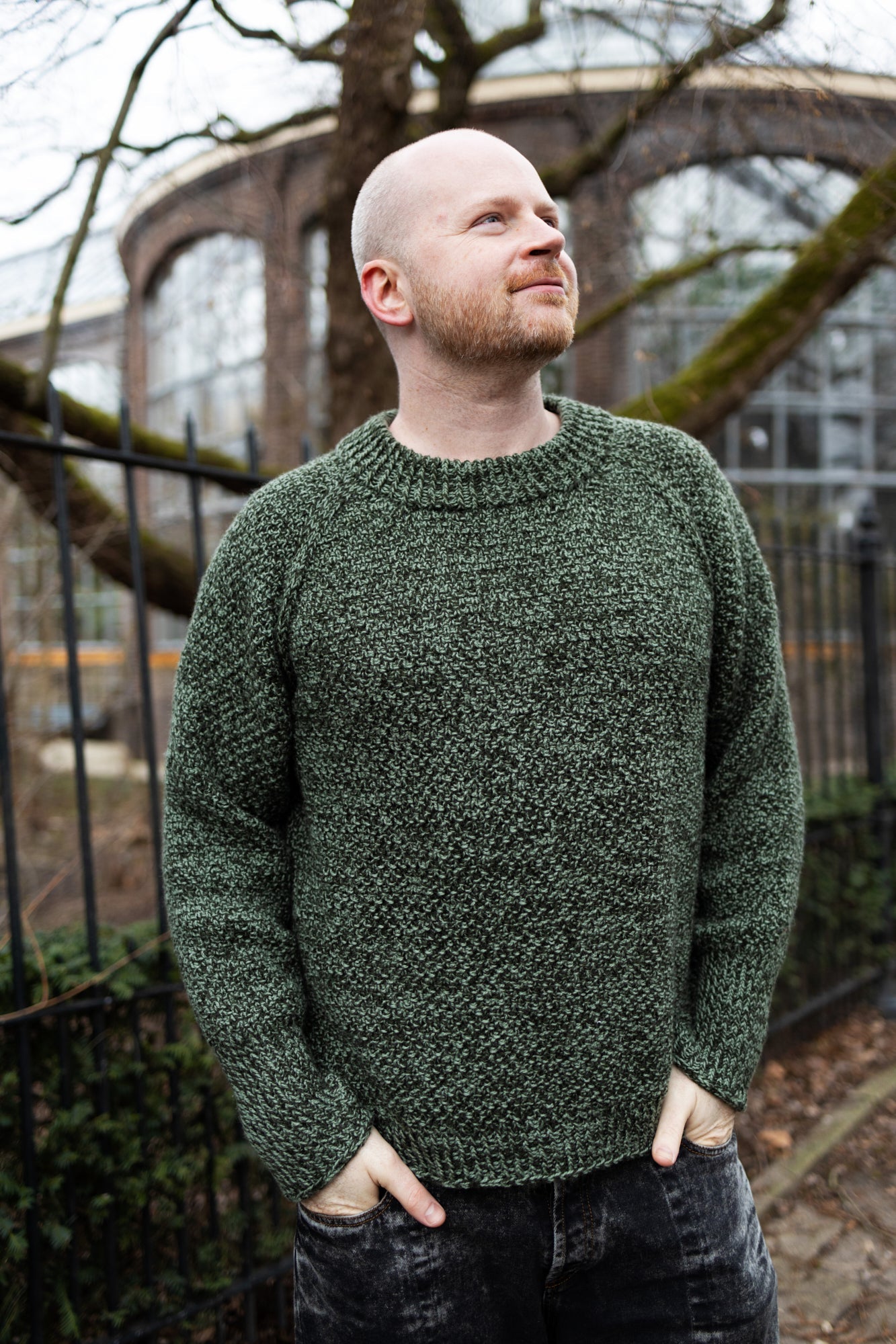 MOSSY MARLED RAGLAN PATTERN