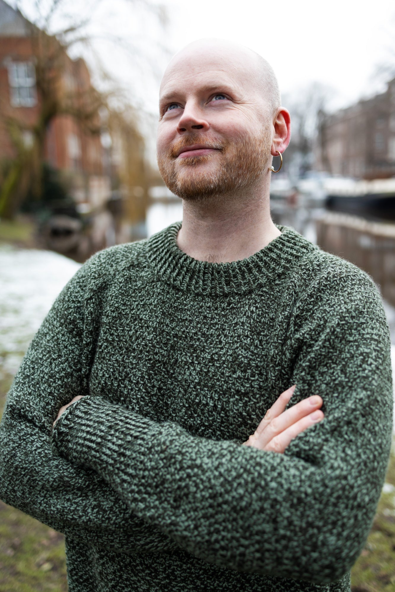 MOSSY MARLED RAGLAN PATTERN