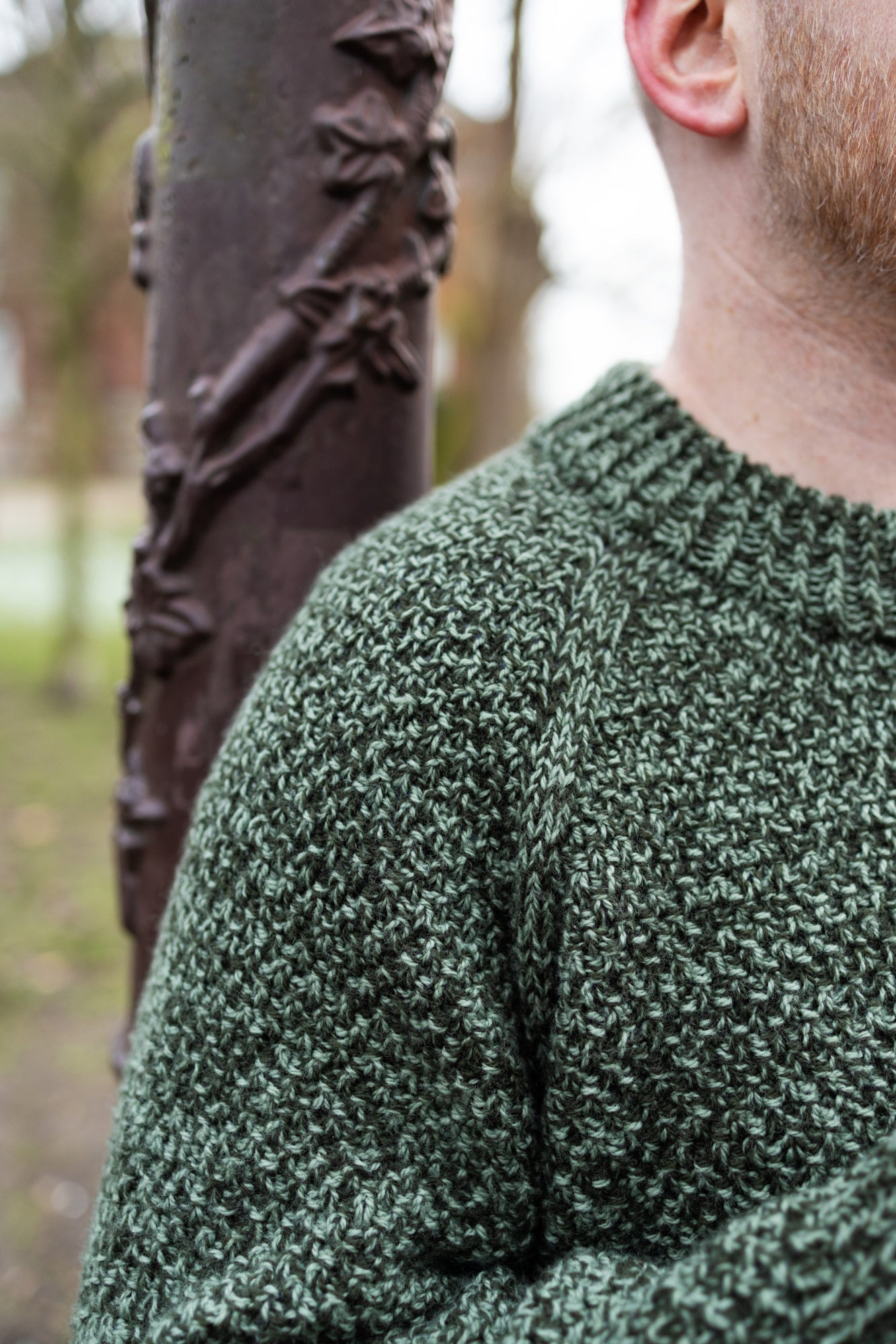 MOSSY MARLED RAGLAN PATTERN