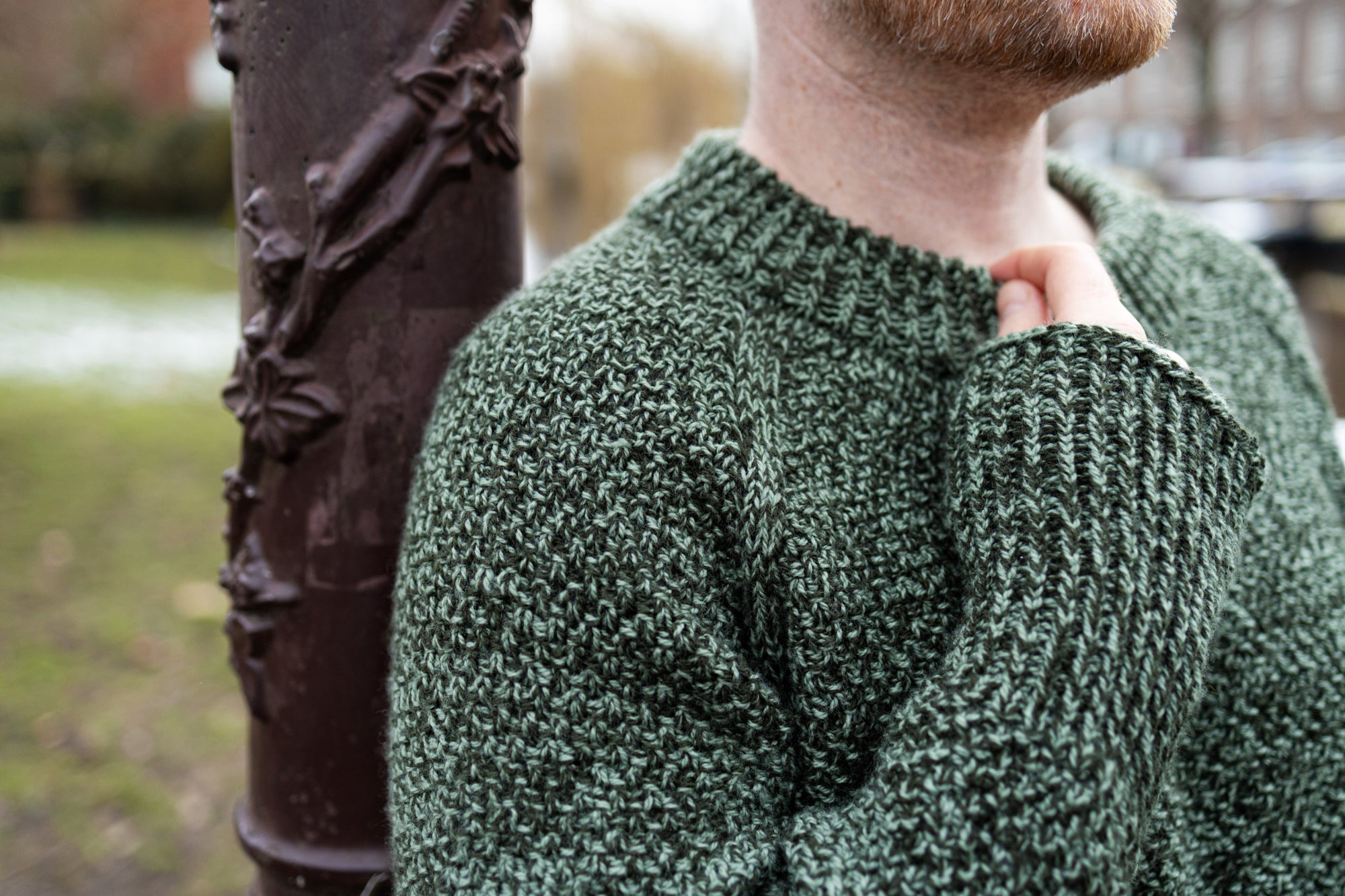 MOSSY MARLED RAGLAN PATTERN