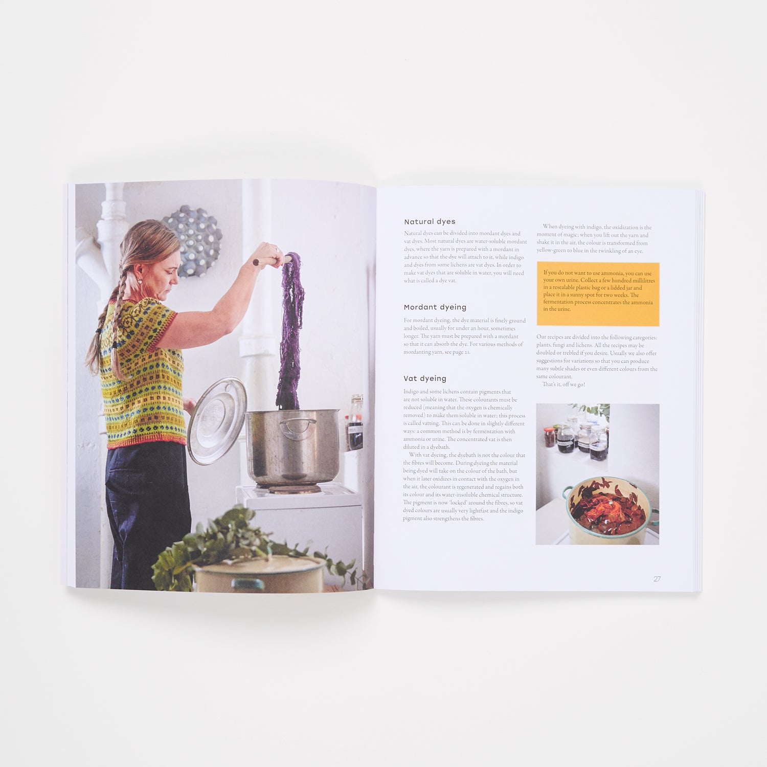 Natural Yarn Dyes by Anna Bauer And Eva Zethraeus