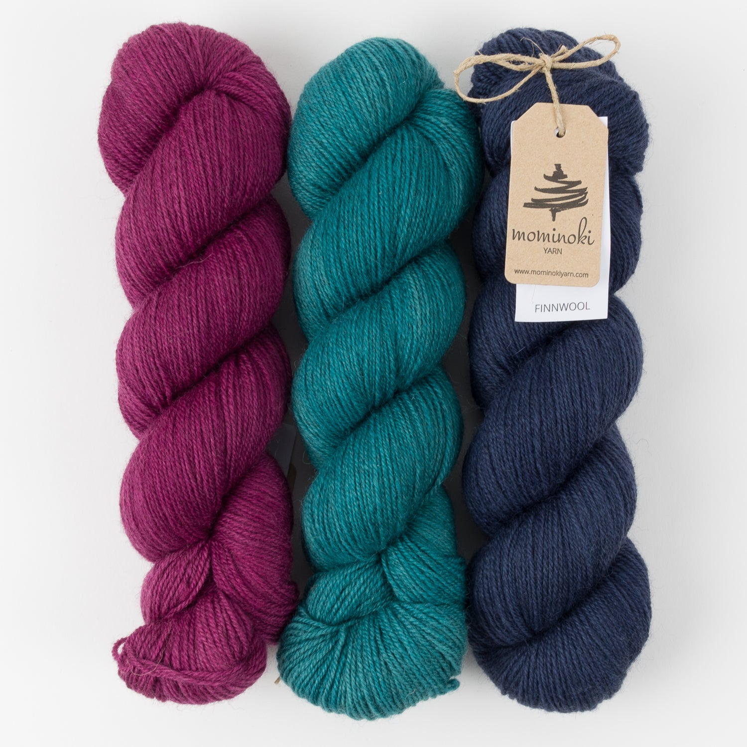 Mominoki Yarn DARK JEWELS Wool Fingering Quick Kits