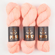 Punk Rock Unicorn SOUL DK - NEON PEACH Merino wool Nylon DK Sock pink peach coral Yarn