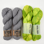 Qing Fibre NEVER GRUELING Alpaca Merino wool Silk Mixed Weight Quick Kits