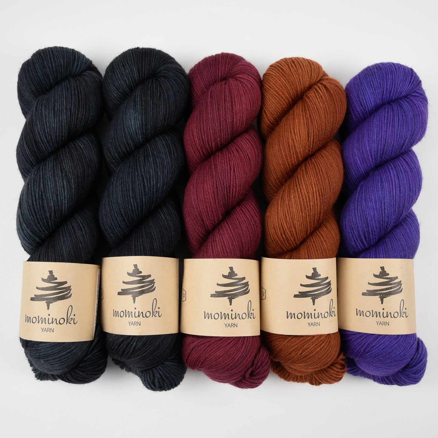 Mominoki Yarn NEW BLUE Merino wool Polyamide Fingering Quick Kits