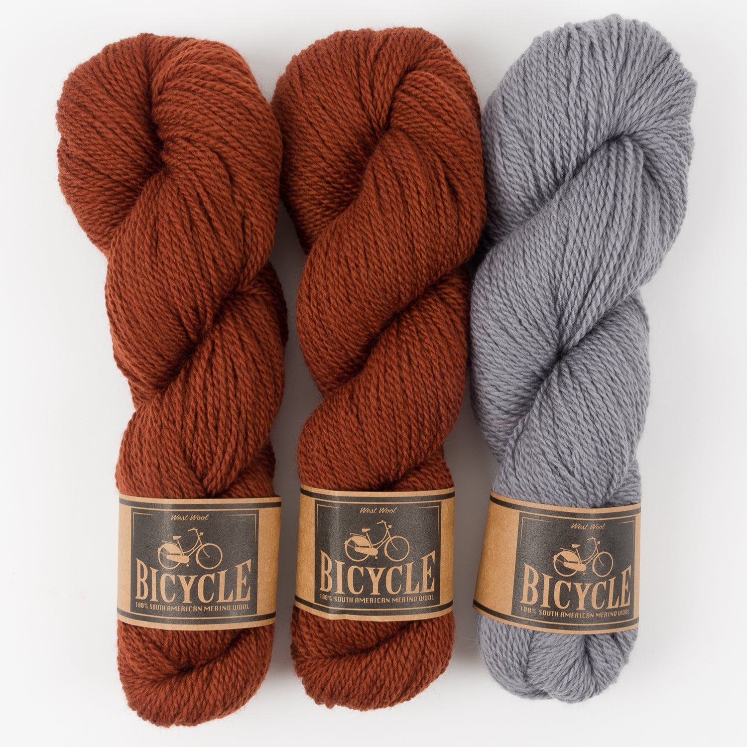 West Wool NORDIC CHESTNUT Merino wool Fingering Quick Kits