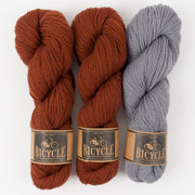 West Wool NORDIC CHESTNUT Merino wool Fingering Quick Kits