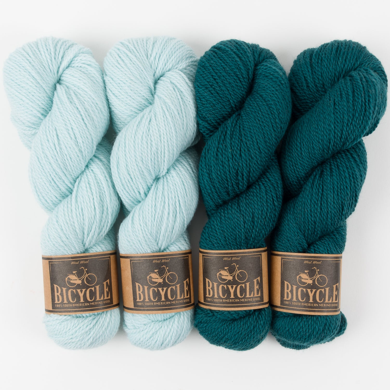 West Wool NORTHERN GLASS Merino wool Fingering Quick Kits