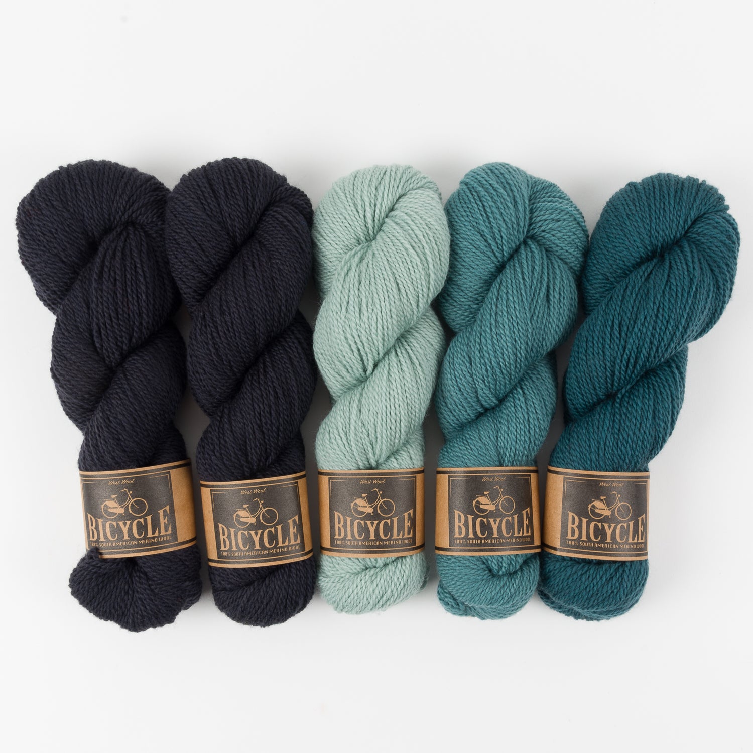 West Wool NORTHERN WATERS Merino wool Fingering Quick Kits