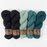 West Wool NORTHERN WATERS Merino wool Fingering Quick Kits