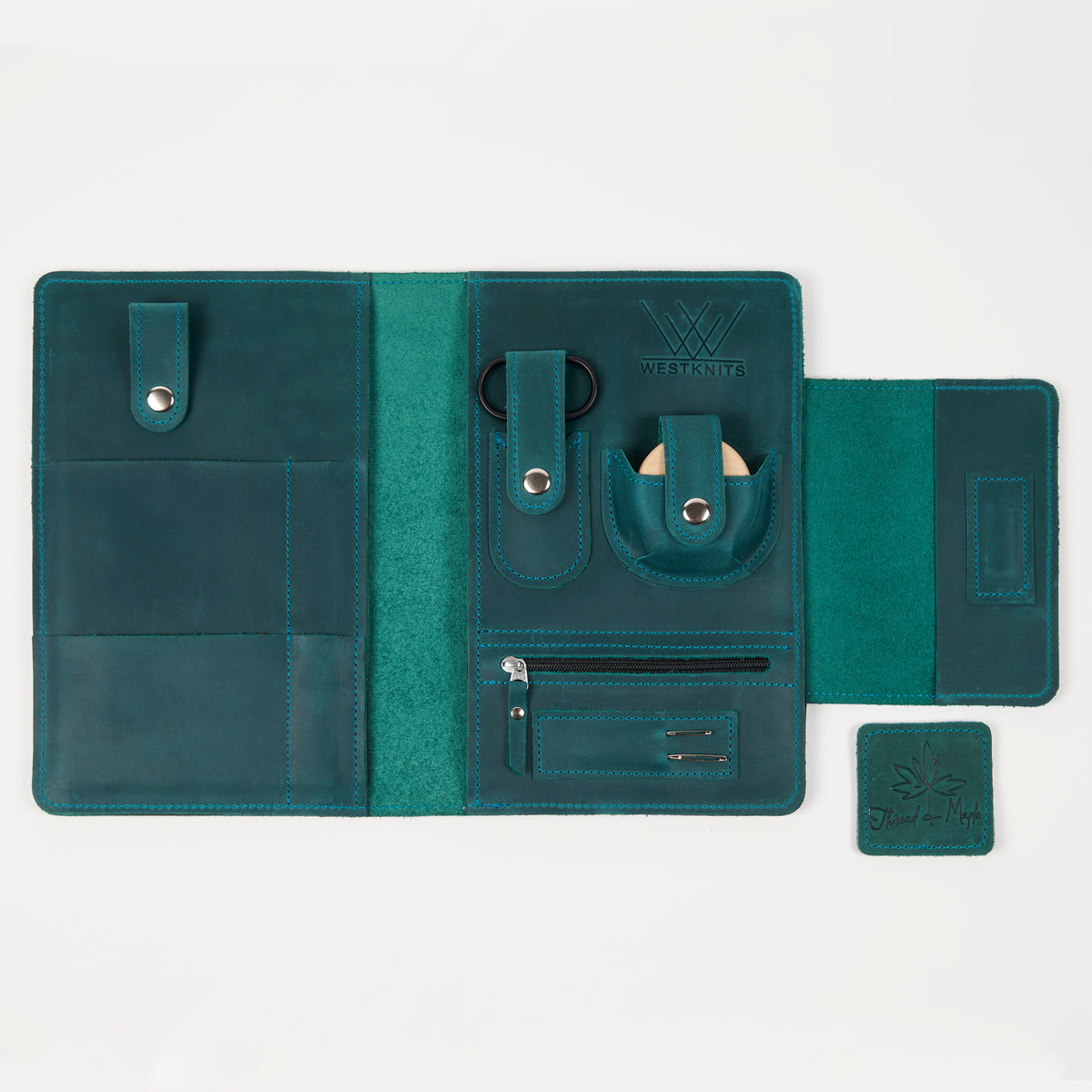 NOTIONS CLUTCH - TEAL FOLDING NOTIONS ORGANISER