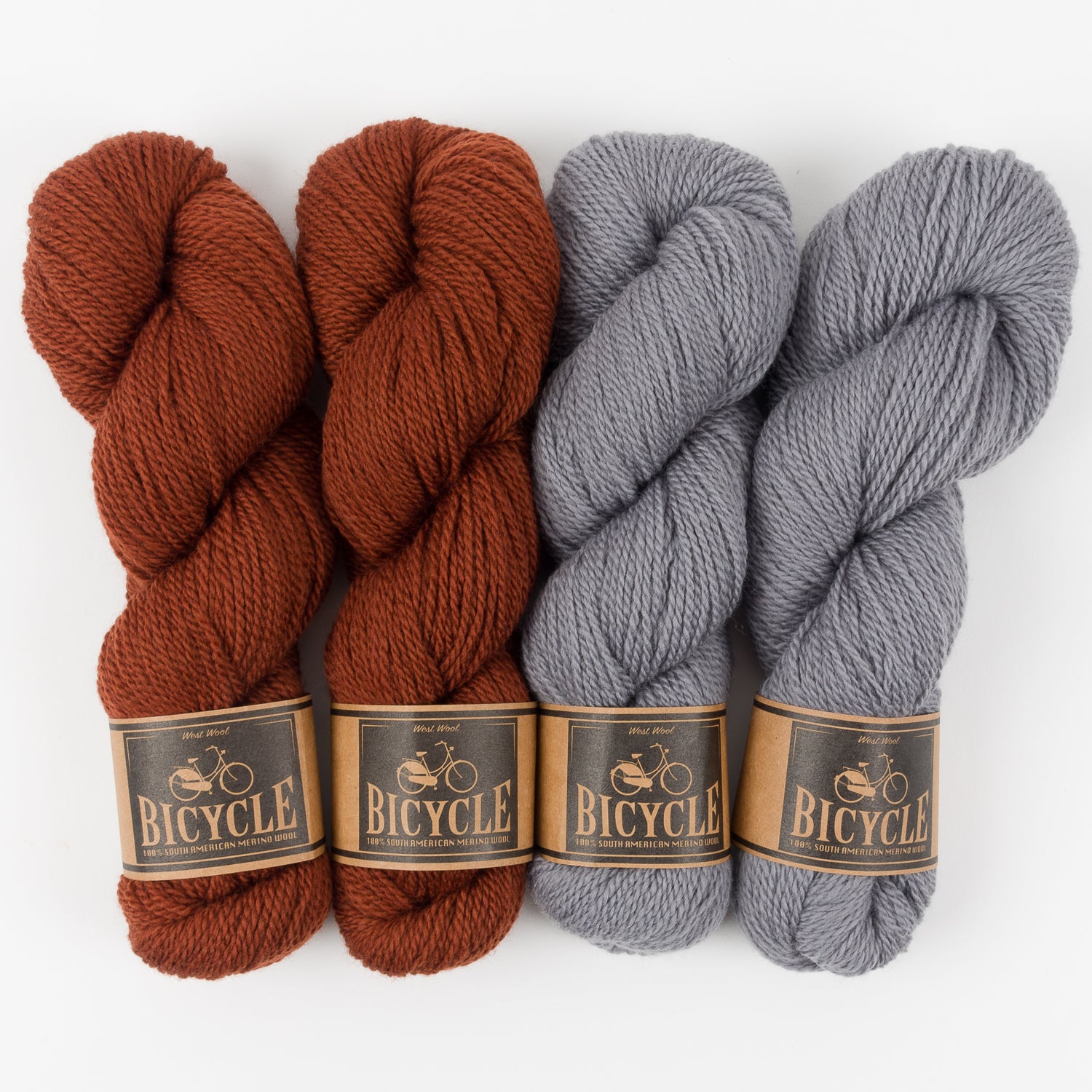 West Wool CHESTNUT MURAL Merino wool Fingering Quick Kits