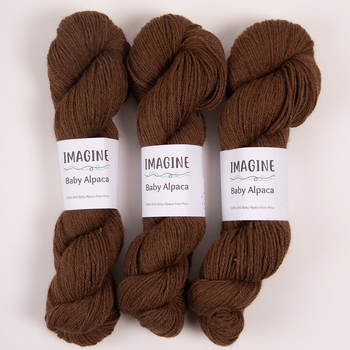 Imagine BABY ALPACA - 306 NATURAL BROWN Alpaca Fingering brown Yarn